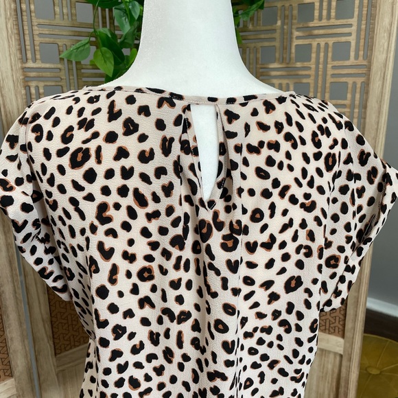 Animal Print Short Sleeve Top - Picture 4 of 6